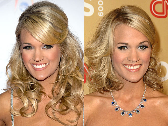 carrie underwood red carpet hairstyles