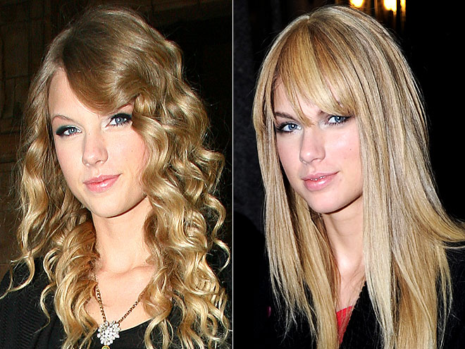 Taylor Swift Bangs And Straight Hair. Taylor Swift! She is boring.